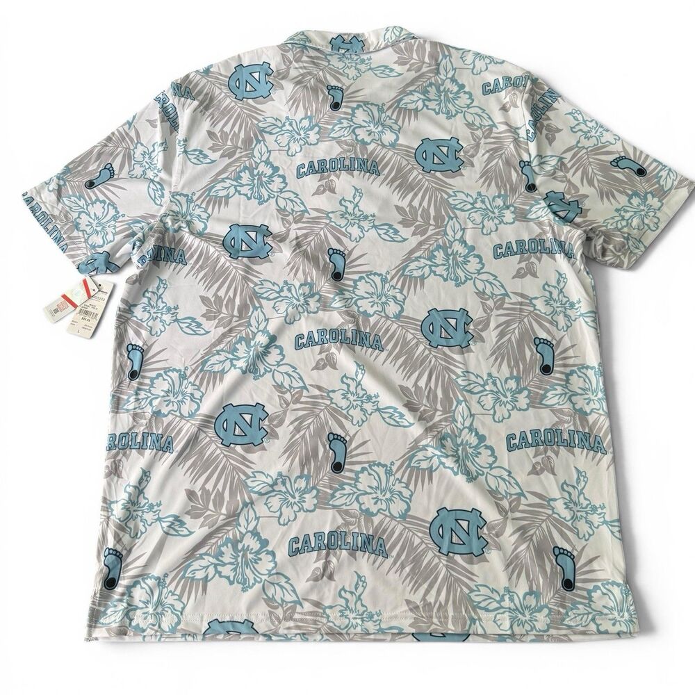 Reyn Spooner University Polo Men L White North Carolina Tarheels College Shirt - Picture 3 of 9